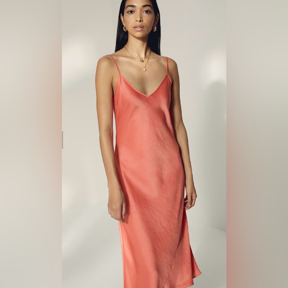 Wilfred Only Slip Satin Midi Dress